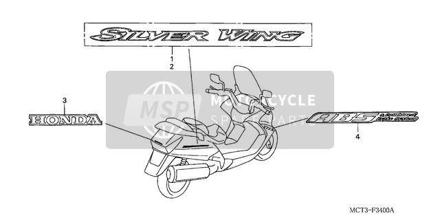 Honda FJS600A 2003 marque pour un 2003 Honda FJS600A